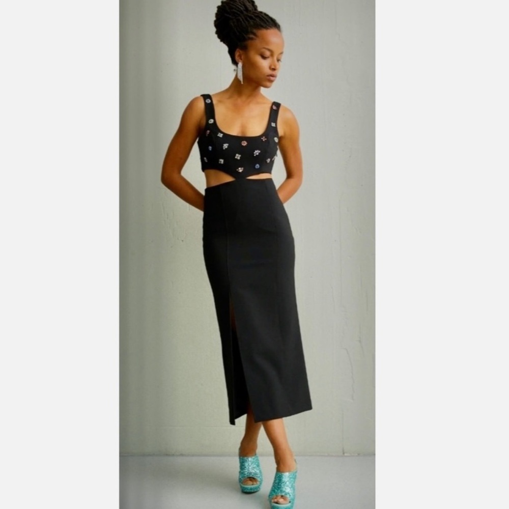 Cinq a Sept Quincy Dress in Black- Size 6.